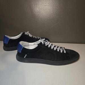 Oliver Cabell Low 1 Sneakers Mens 11 EU 44 Black Blue Suede Gray Laces